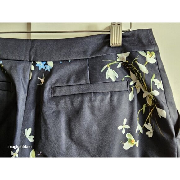 BNWT Ted Baker Blue Elopia Entangled Enchantment Floral Trouser - Picture 7 of 16